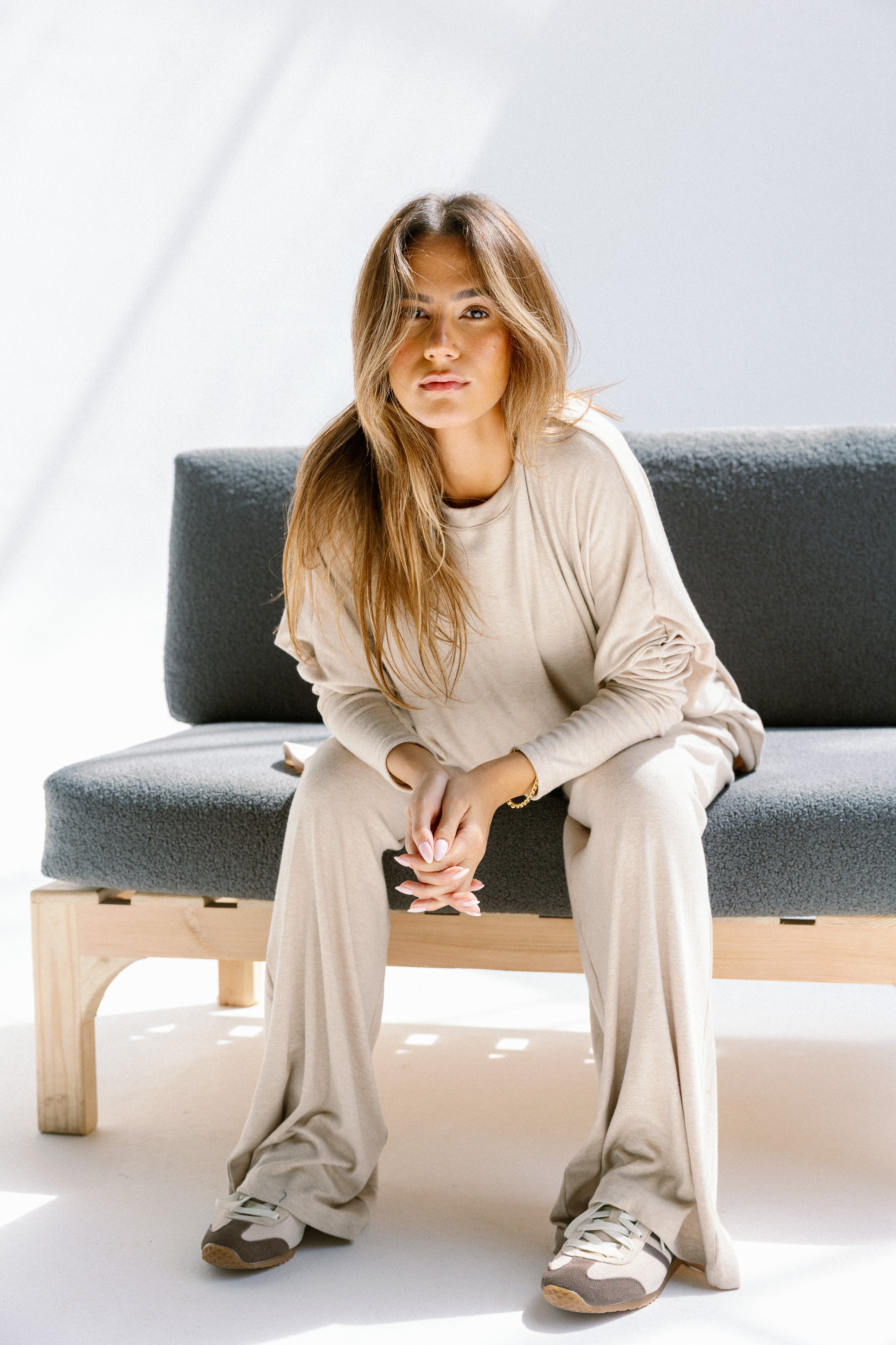 The willow top  Beige