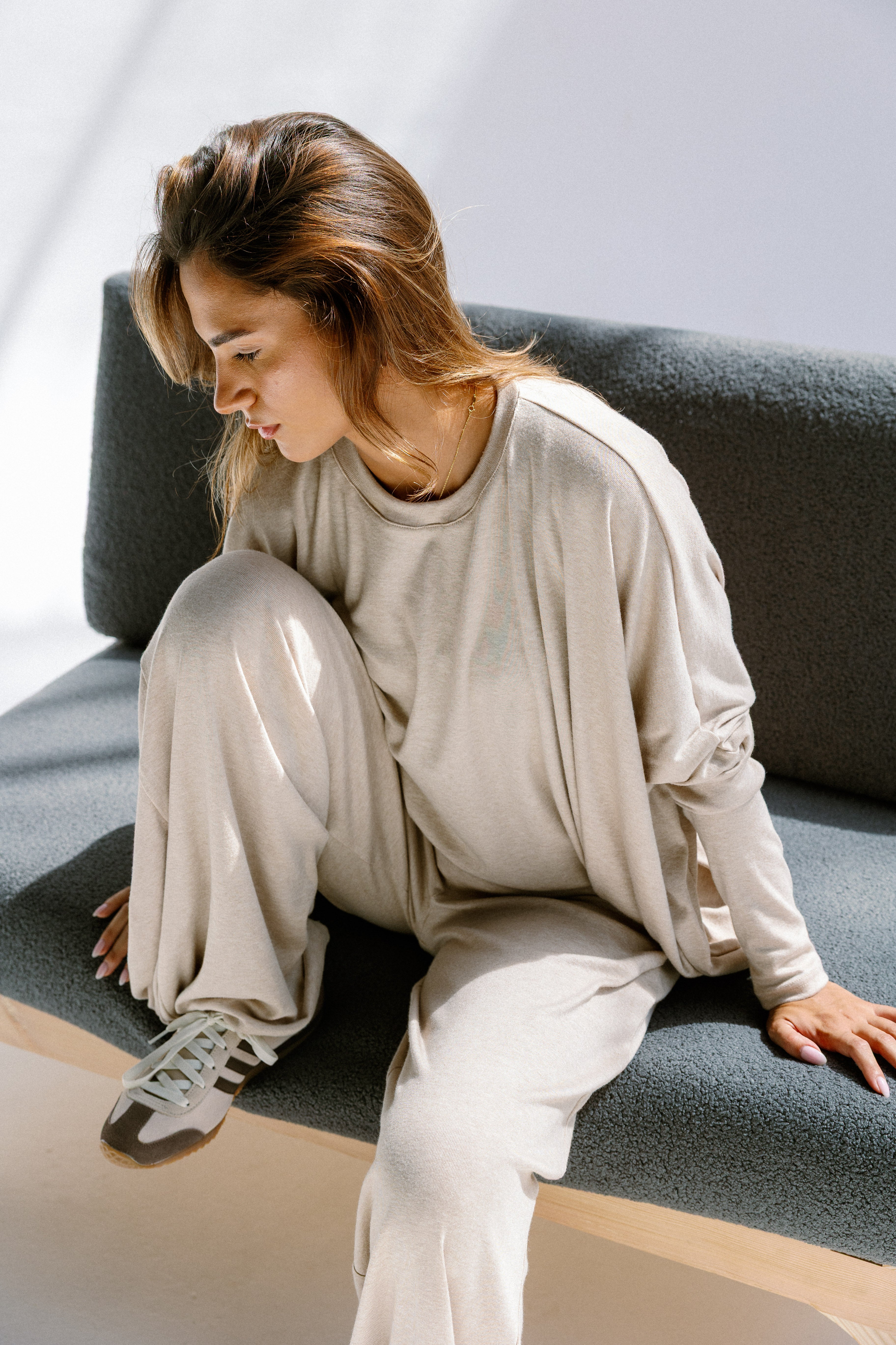 The willow top  Beige