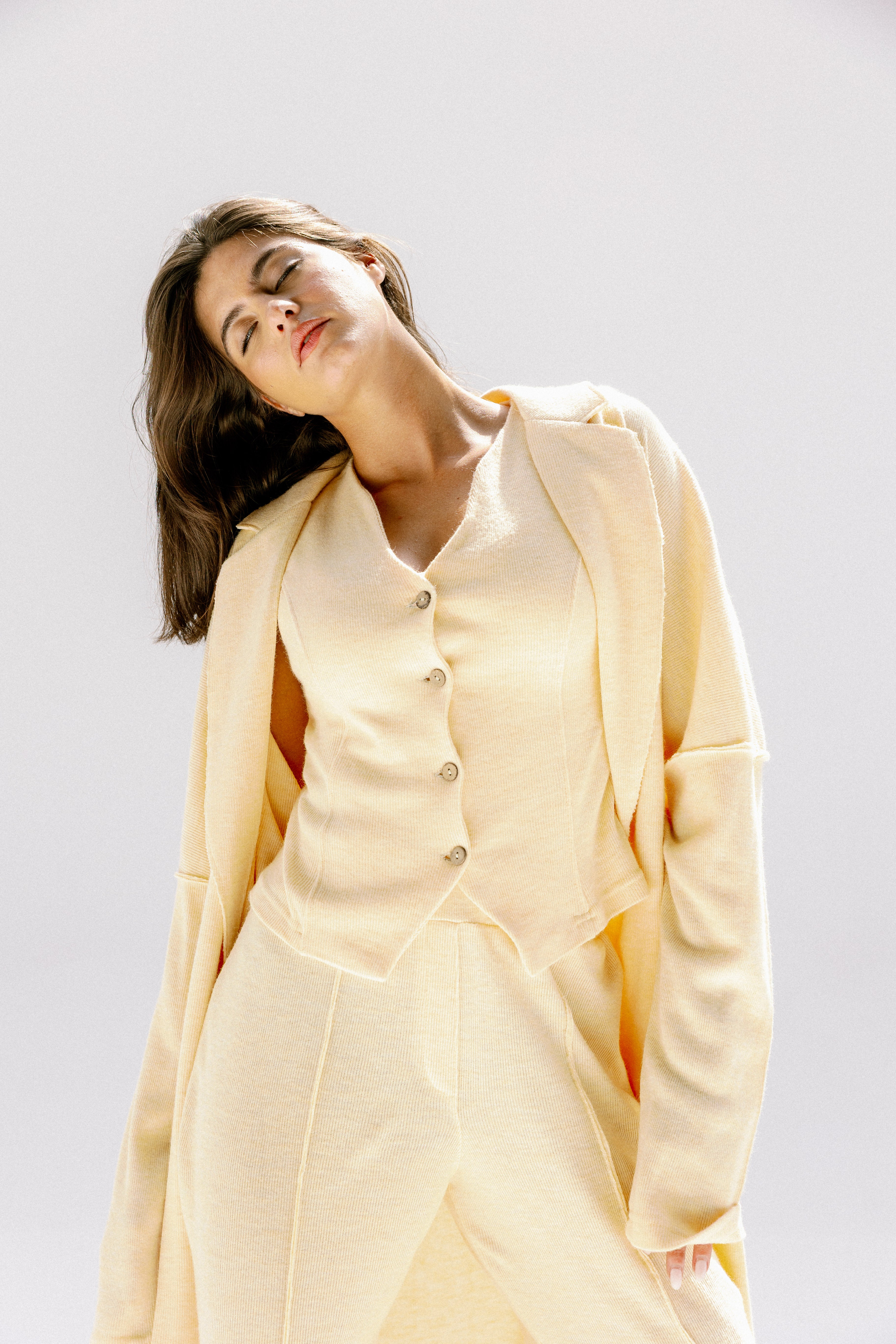 The solace cardigan  Yellow