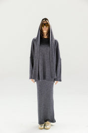 The Velour Top  Navy Blue