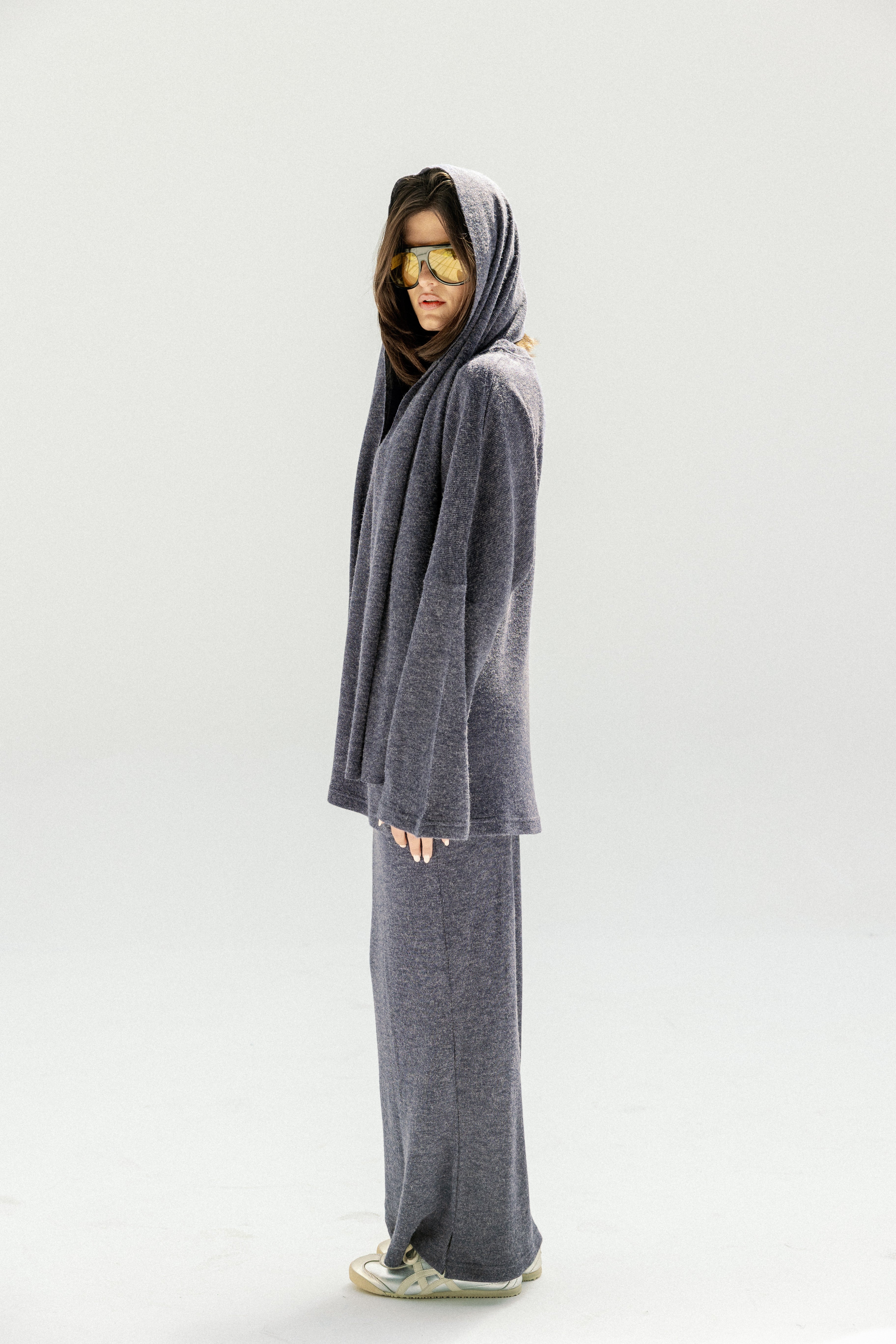 The Velour Top  Navy Blue