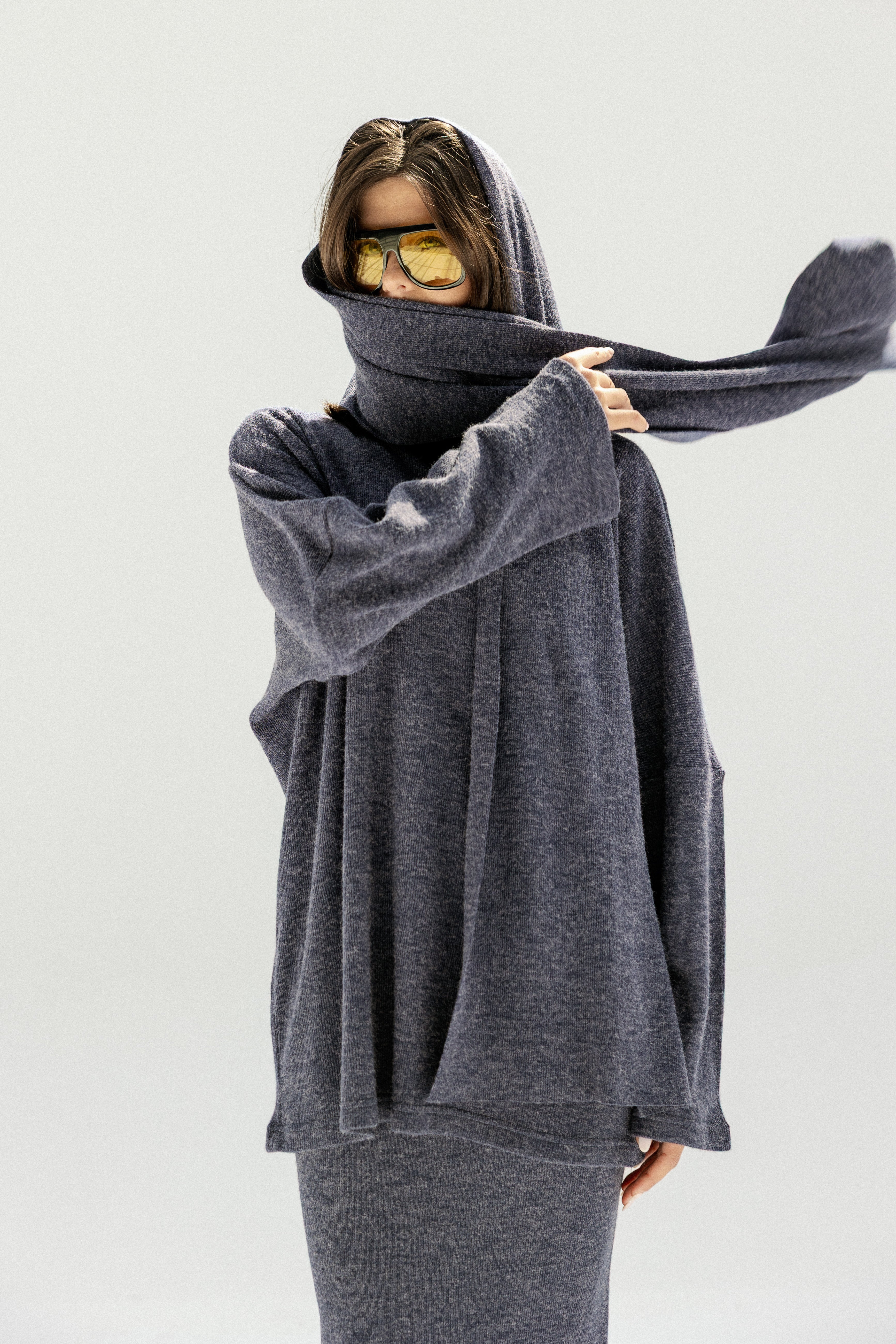 The Velour Top  Navy Blue