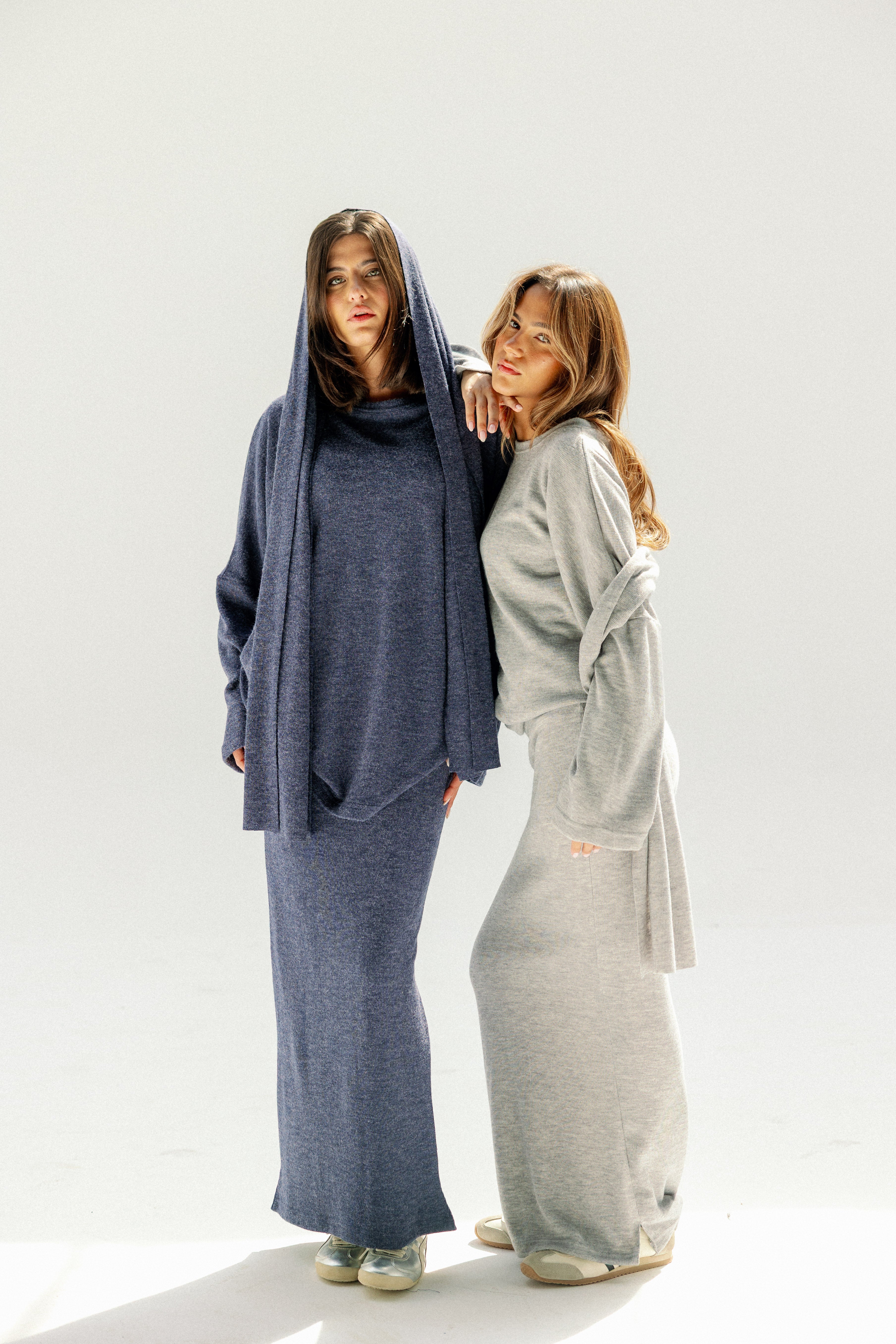 The Velour Top  Navy Blue