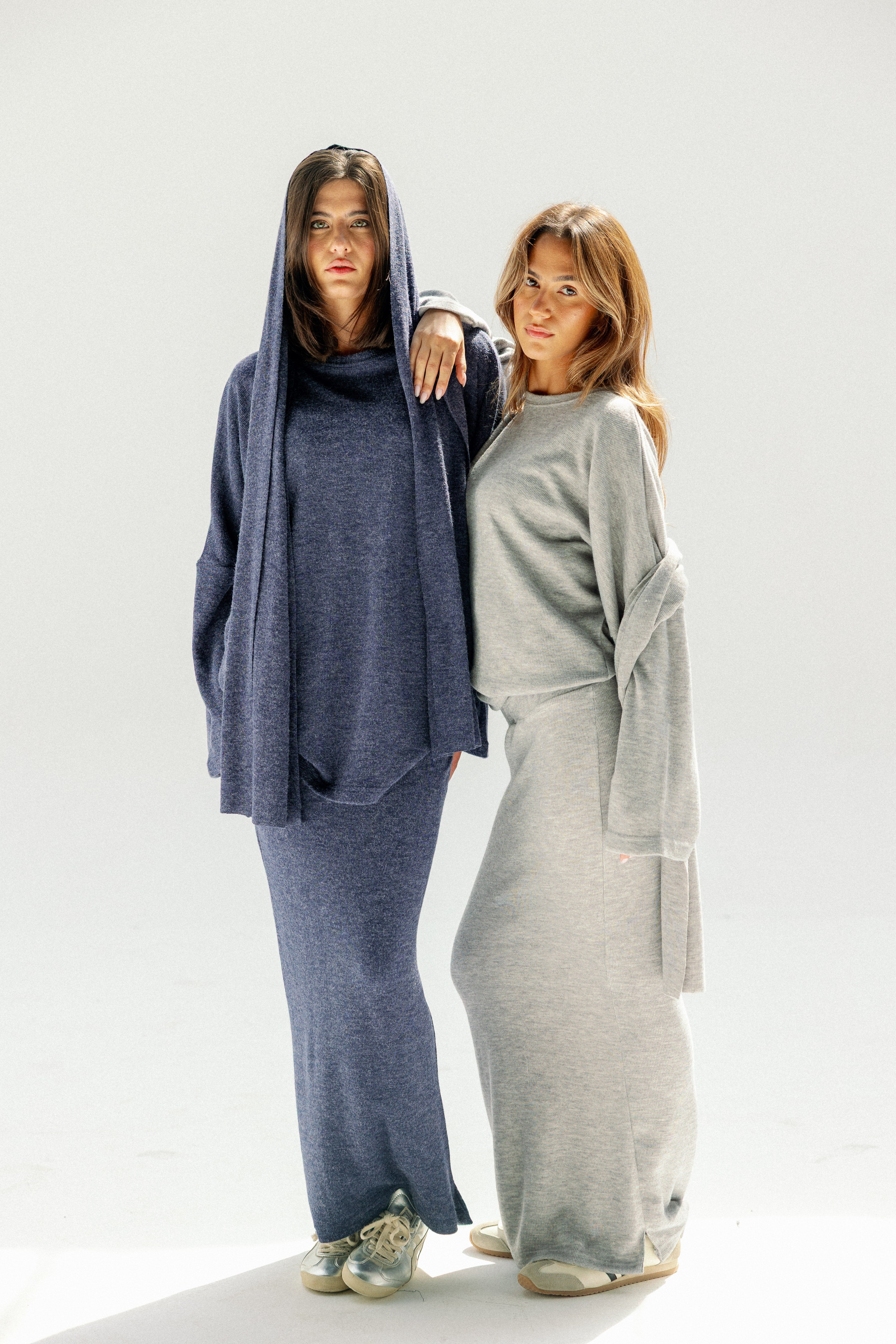 The Velour Top  Navy Blue