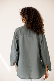 Essential Linen Chill Shirt Dark olive