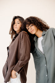 Essential Linen Chill Shirt Dark olive