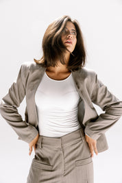 Contour blazer  Light Gray