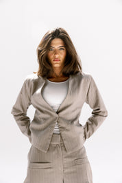Contour blazer  Light Gray
