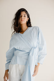 Breeze Poplin Chemise  baby blue