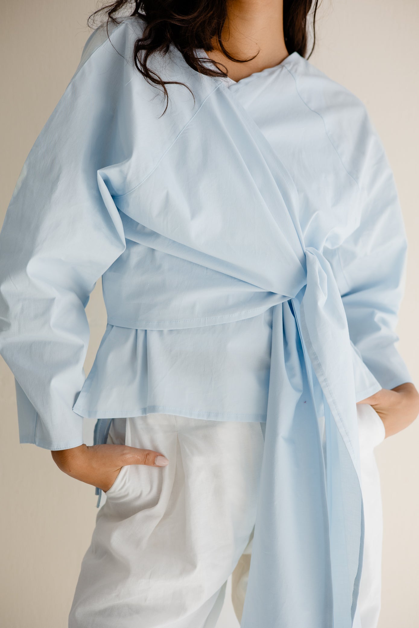 Breeze Poplin Chemise  baby blue