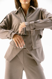 The base form jacket Café
