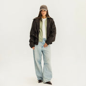 The overpass leather jacket  Brown