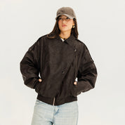 The overpass leather jacket  Brown
