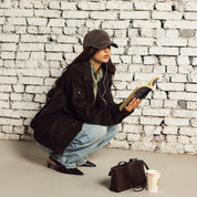 The overpass leather jacket  Brown