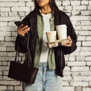 The overpass leather jacket  Brown