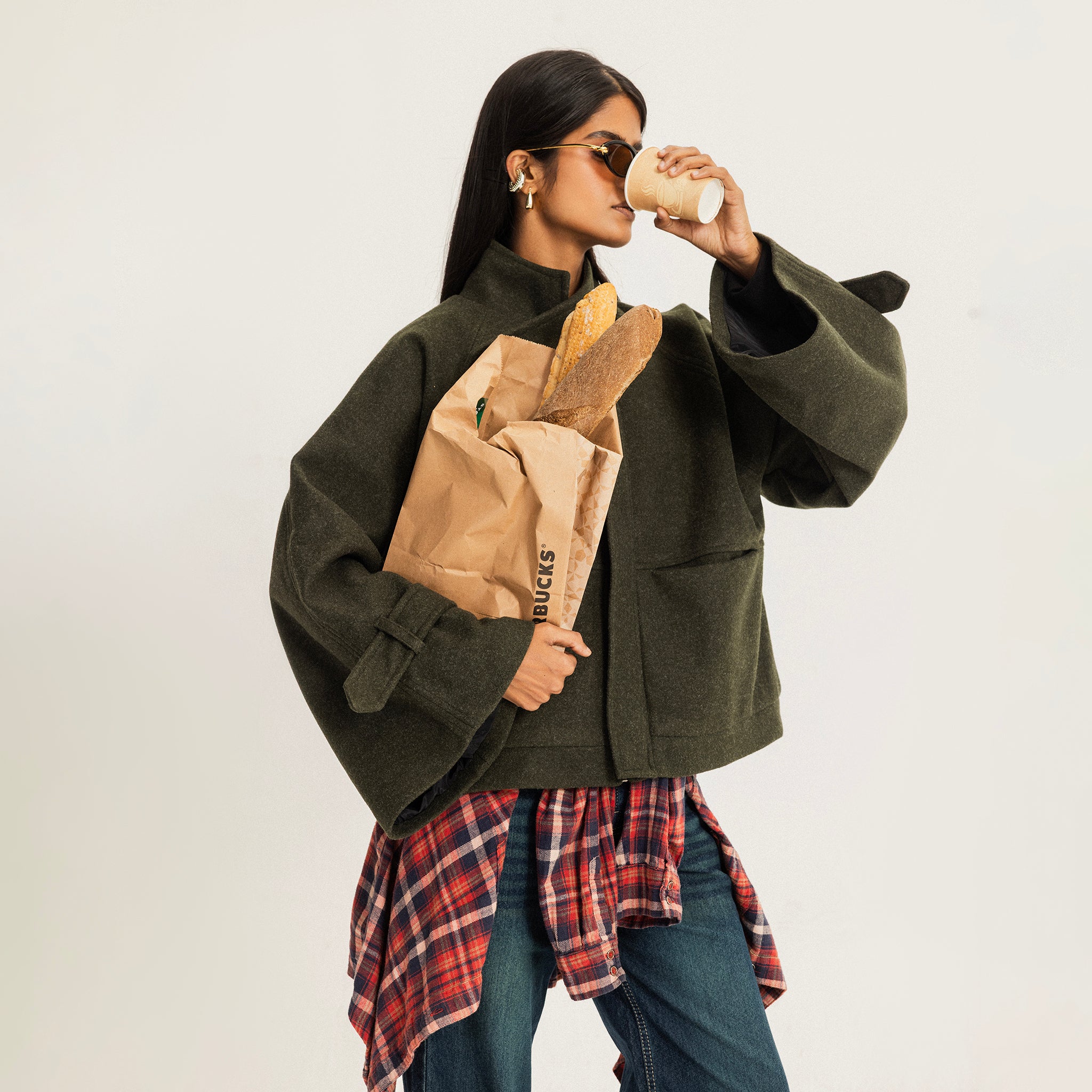 The side street jacket Olive
