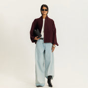 The lane change jacket burgundy