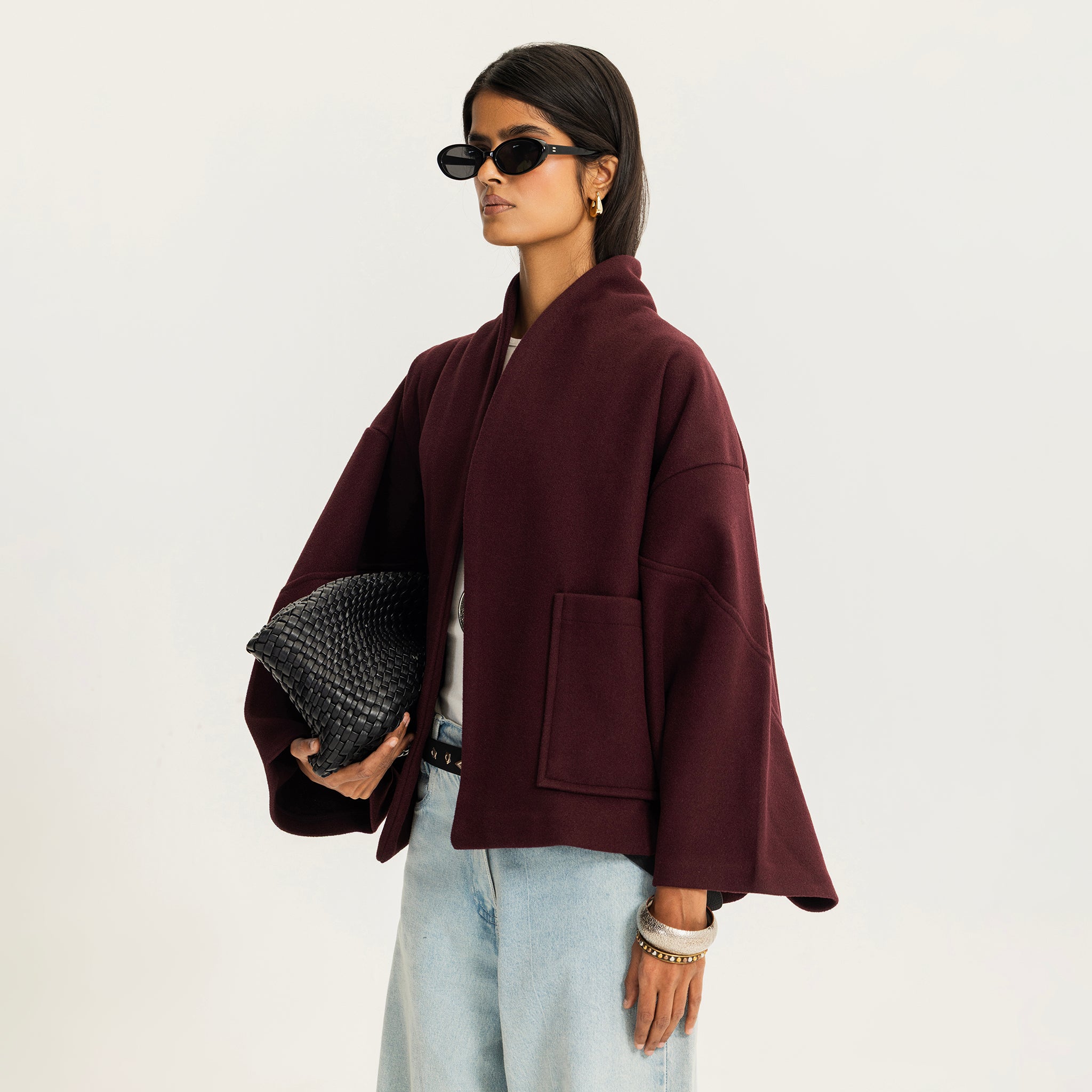 The lane change jacket burgundy