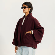 The lane change jacket burgundy