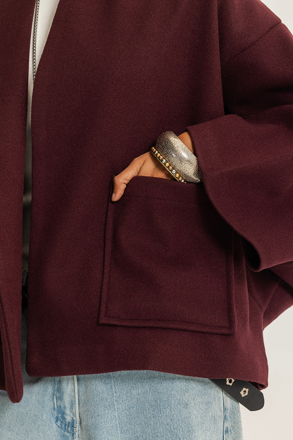 The lane change jacket burgundy