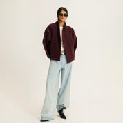 The lane change jacket burgundy