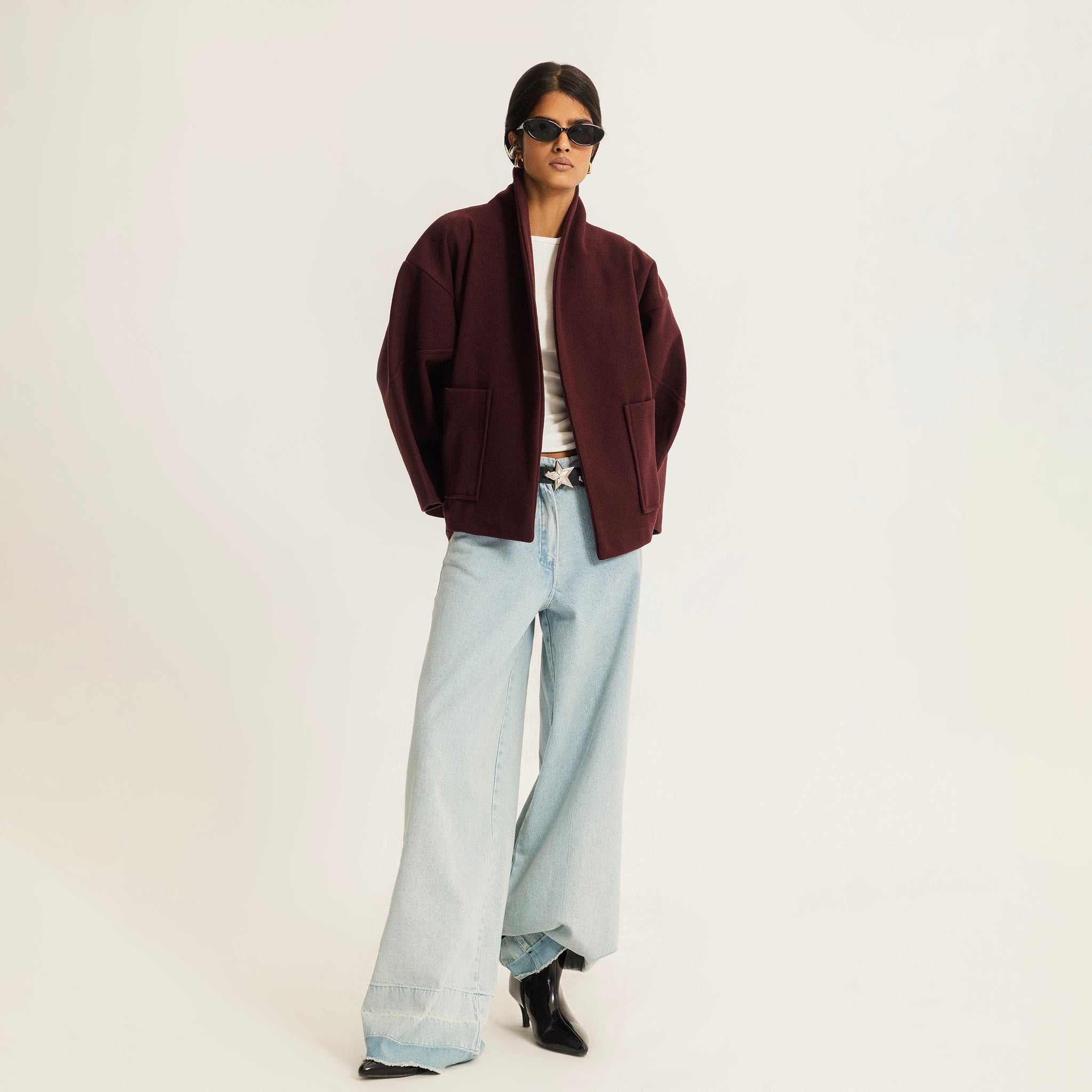 The lane change jacket burgundy