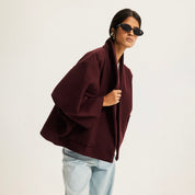 The lane change jacket burgundy