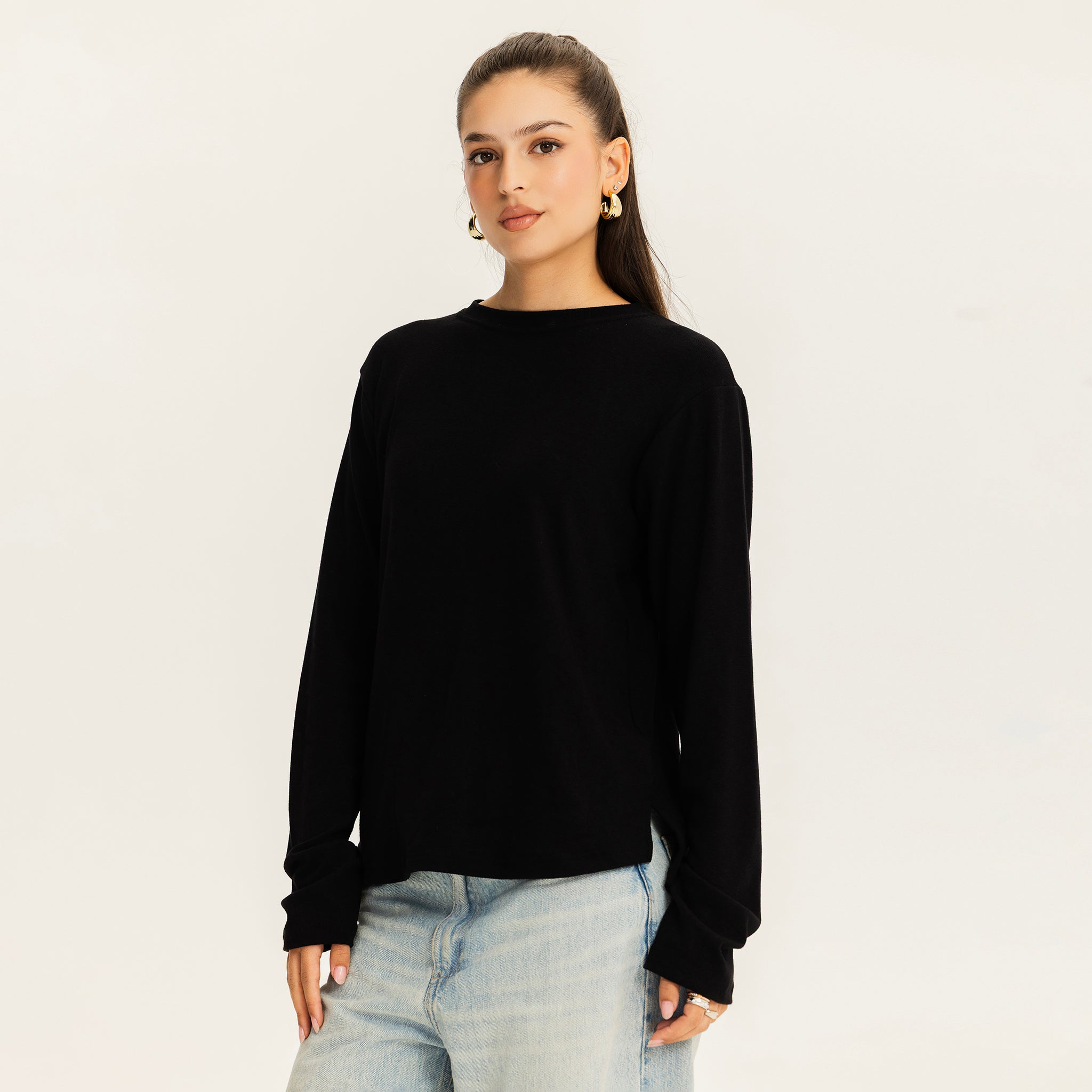 The one way top Black