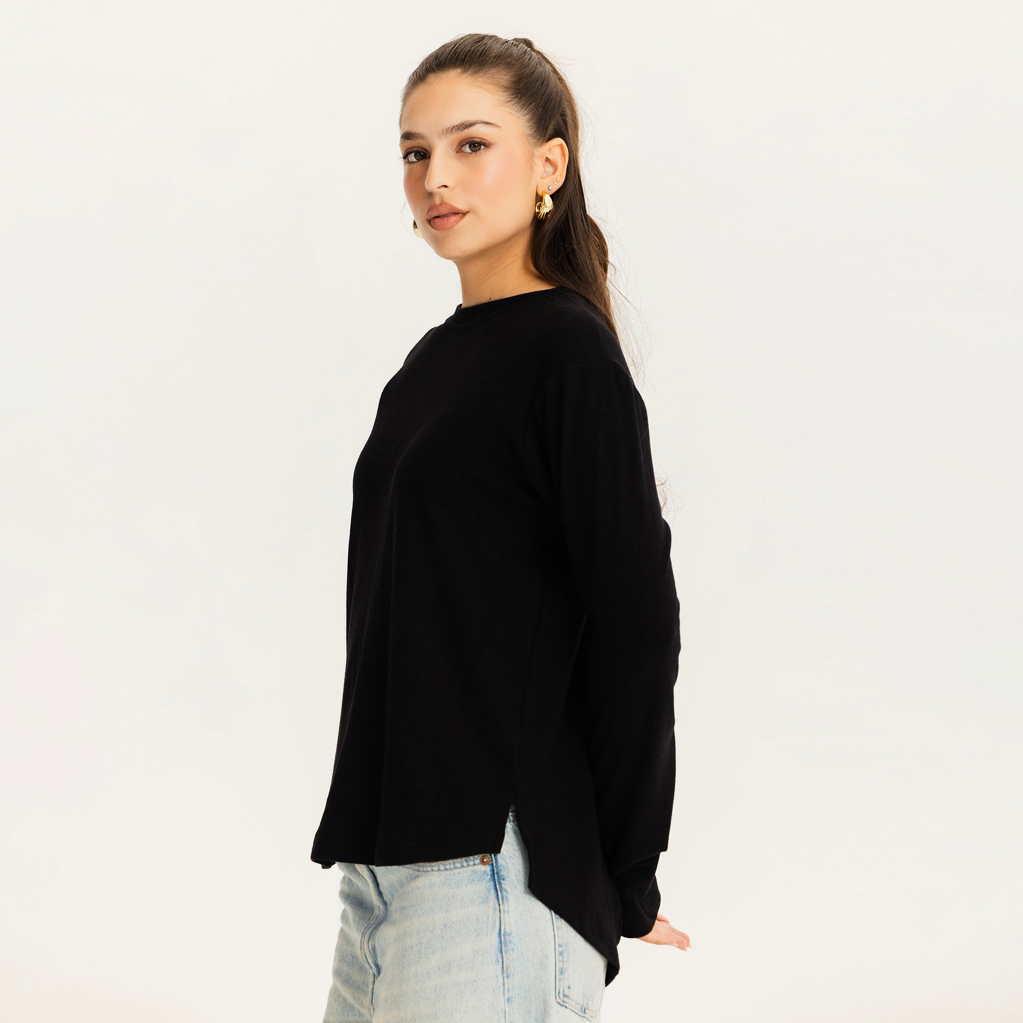 The one way top Black