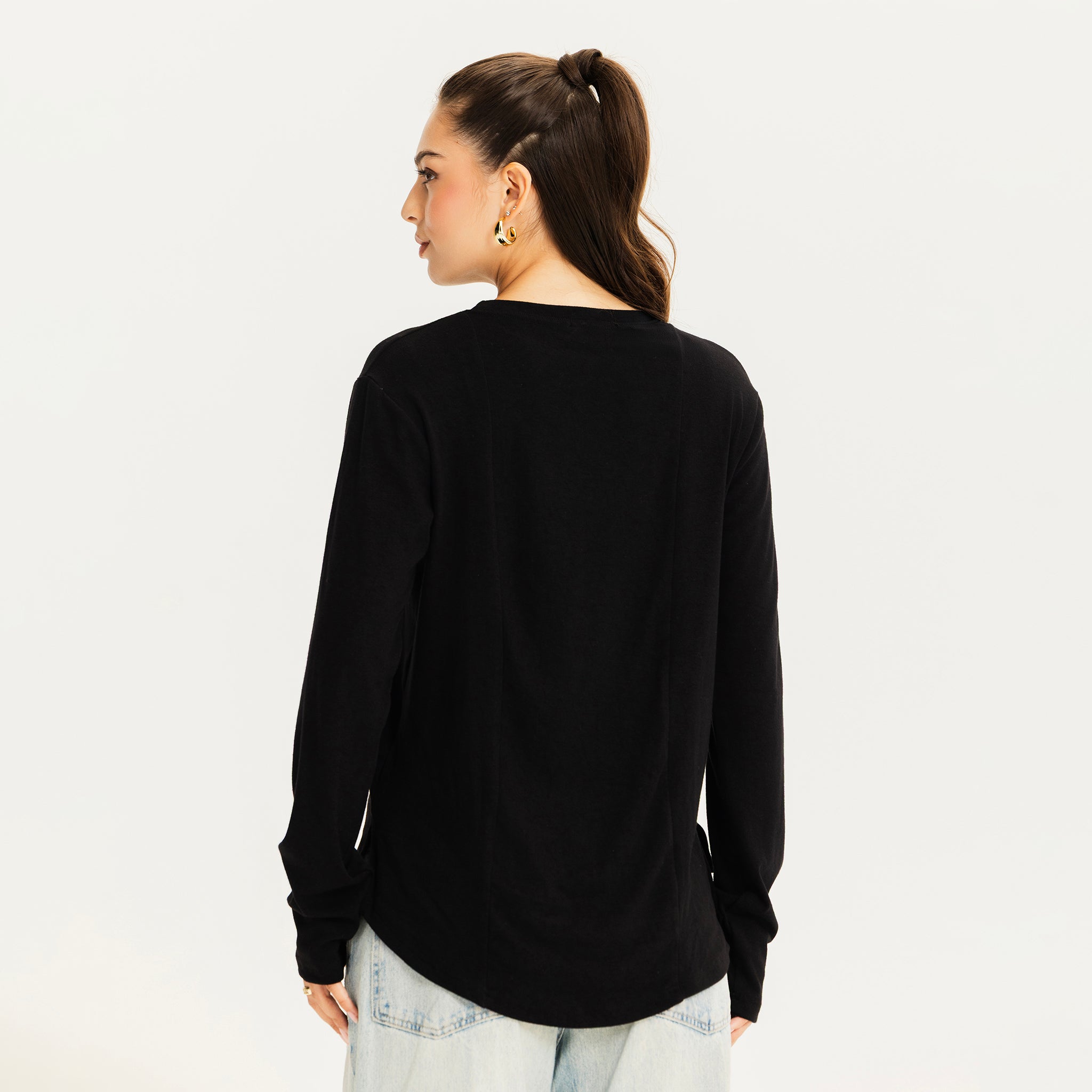 The one way top Black