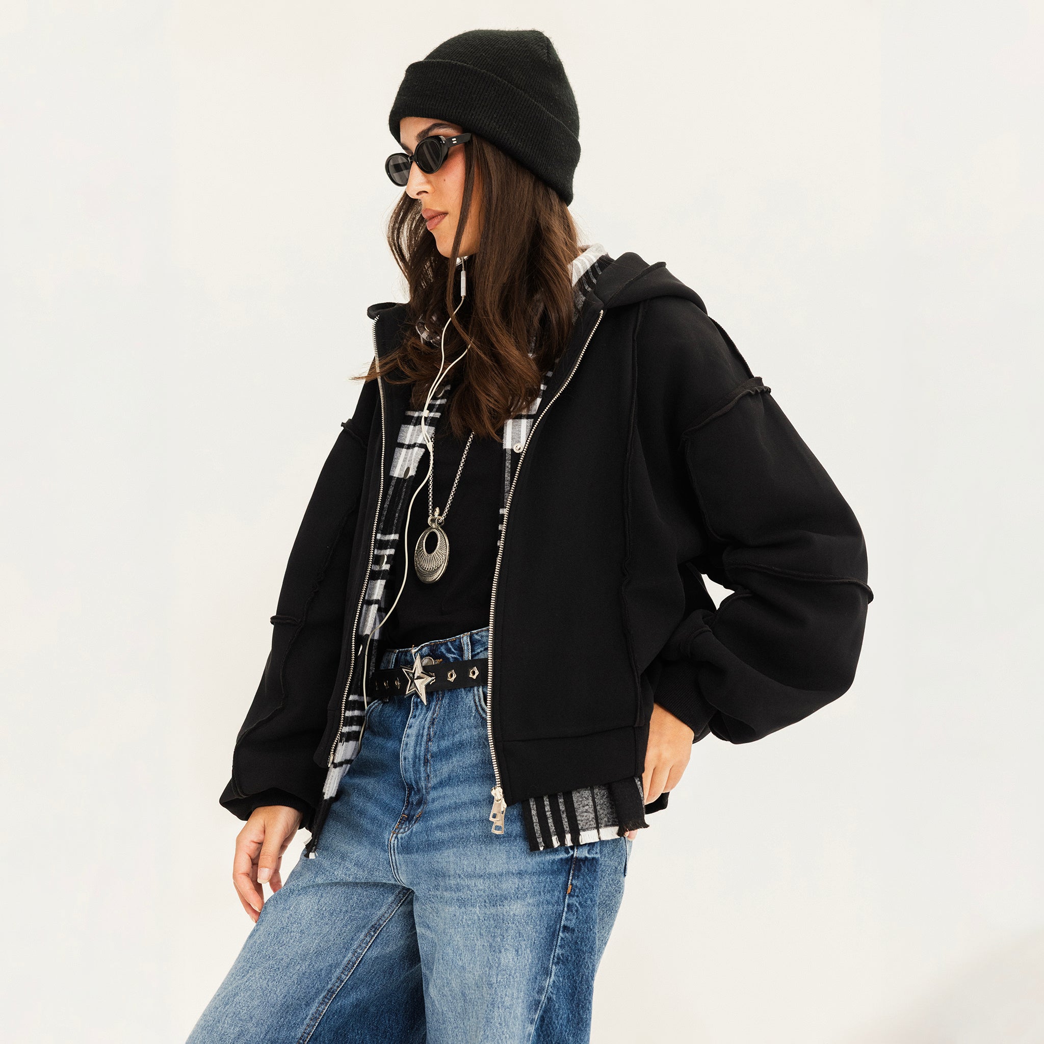 The lane change jacket Black