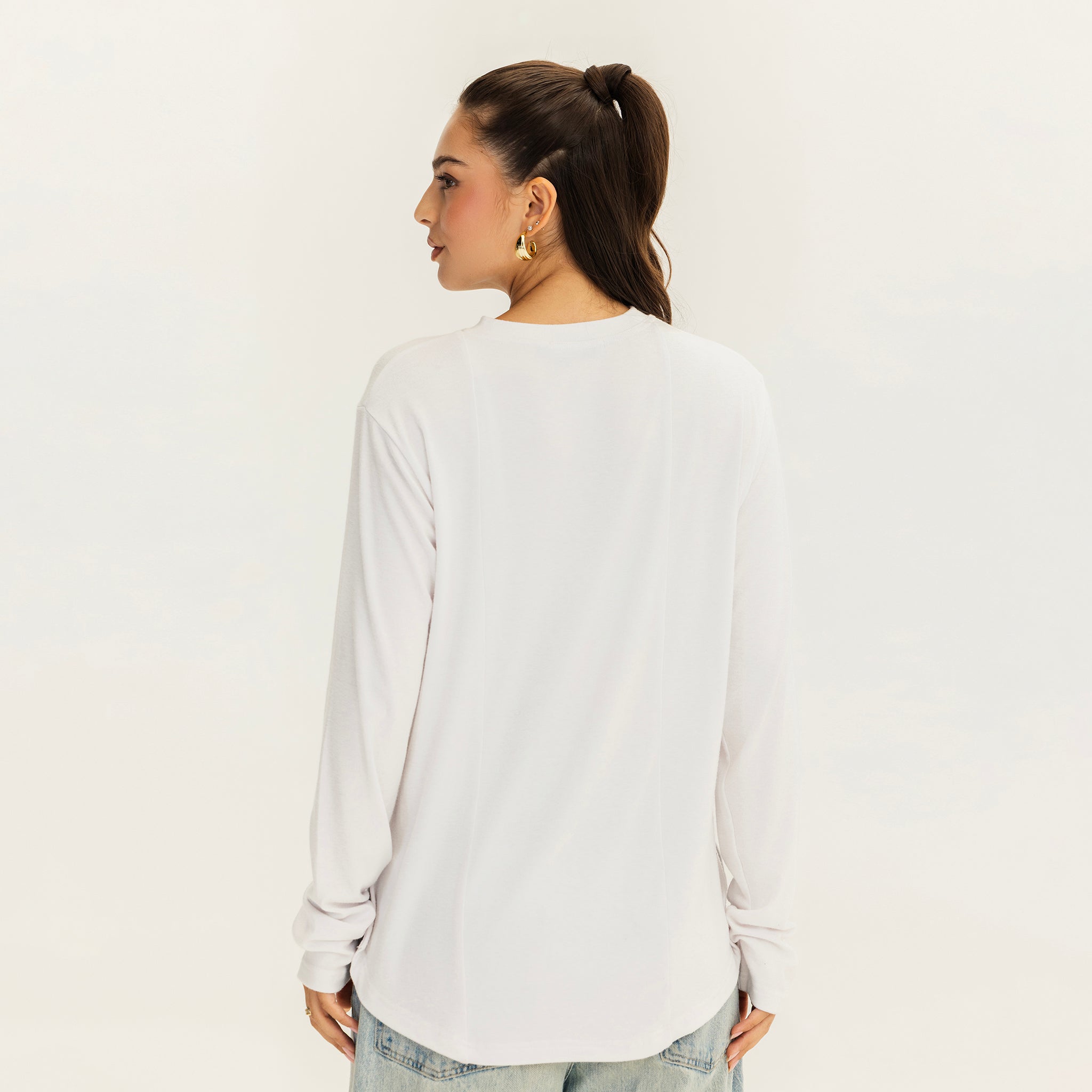 The one way top White
