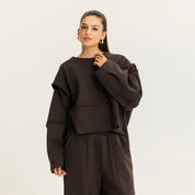 The quick stop sweatshirt BROWN