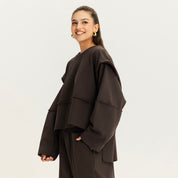 The quick stop sweatshirt BROWN