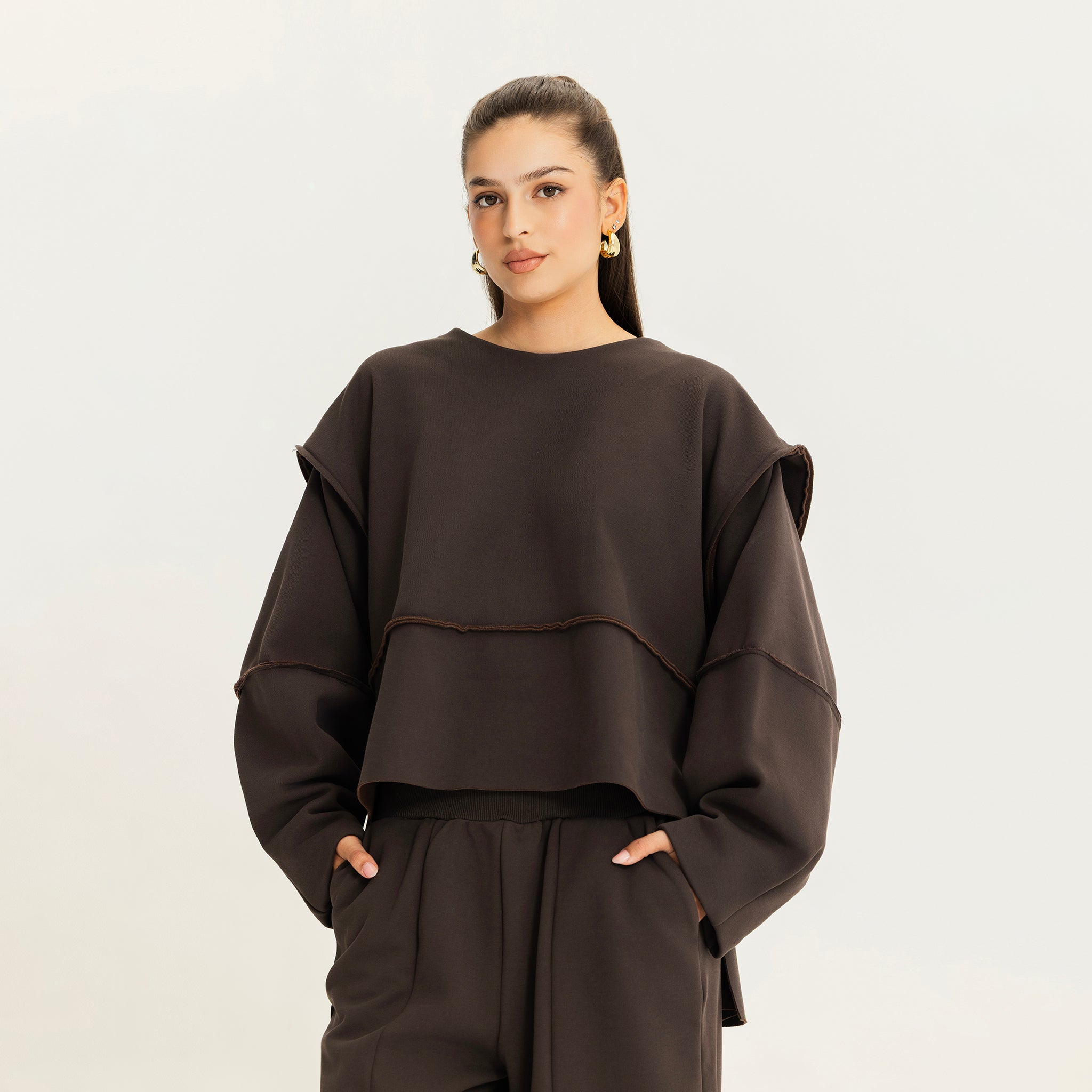 The quick stop sweatshirt BROWN