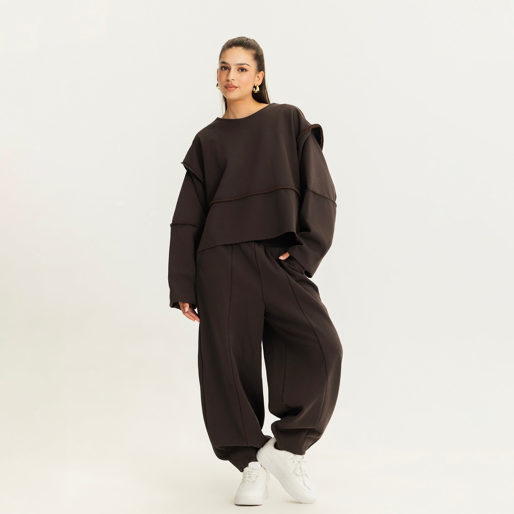 The quick stop sweatshirt BROWN