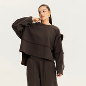 The quick stop sweatshirt BROWN