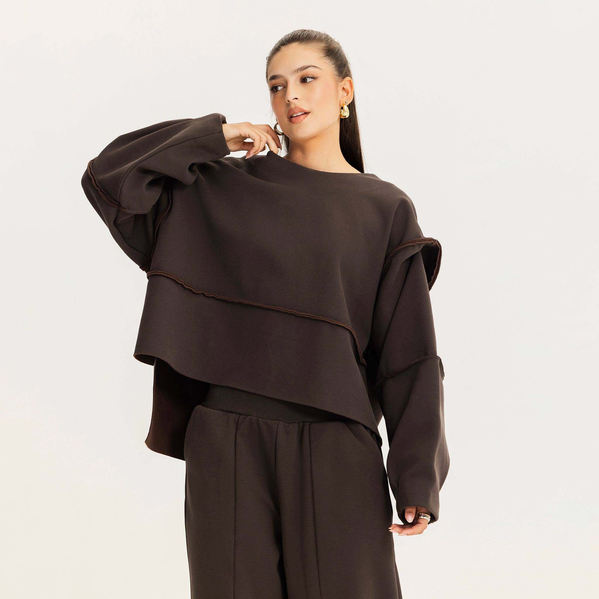The quick stop sweatshirt BROWN