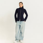 The fast lane top Navy Blue