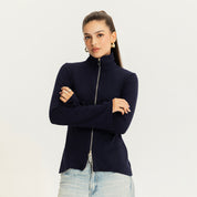 The fast lane top Navy Blue