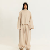 The high rise pants BEIGE