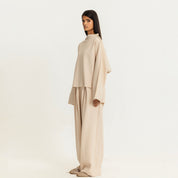 The high rise sweatshirt  BEIGE