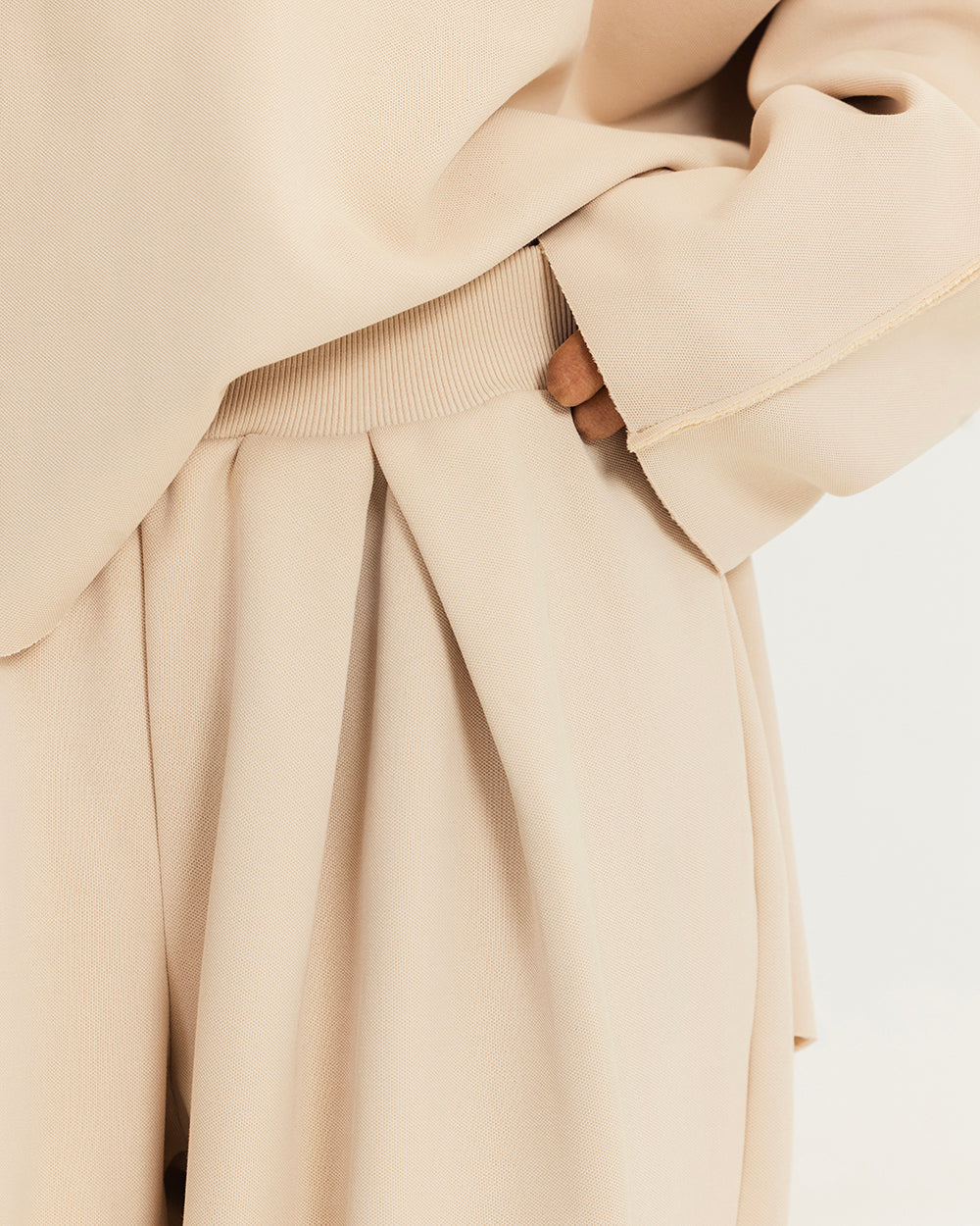 The high rise pants BEIGE