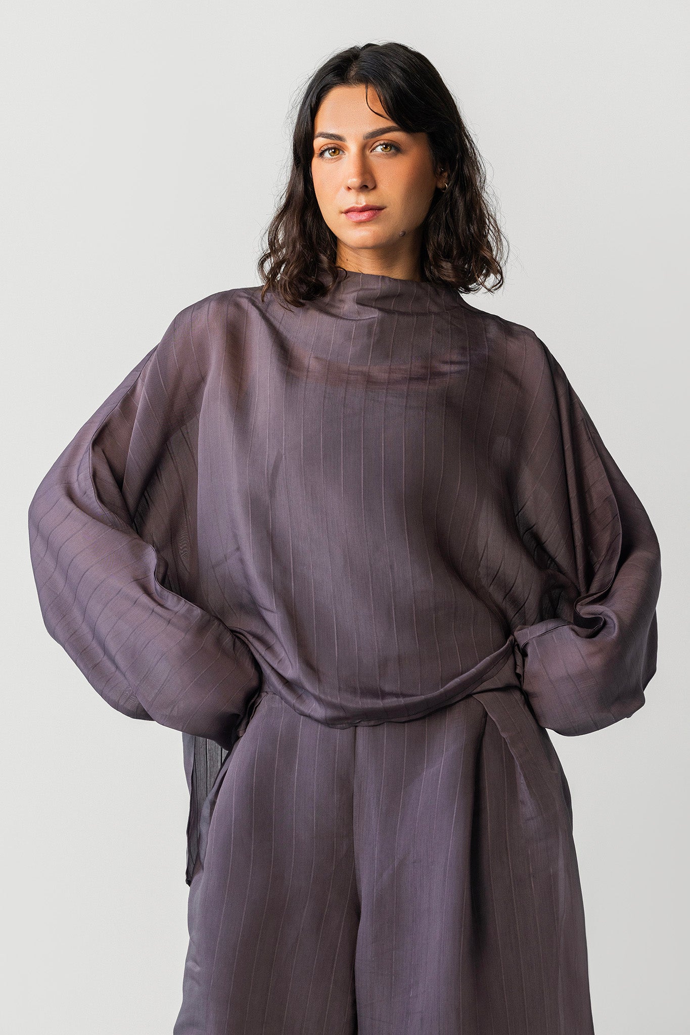The Eclipse Drape Top brown