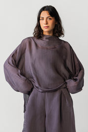 The Eclipse Drape Top brown