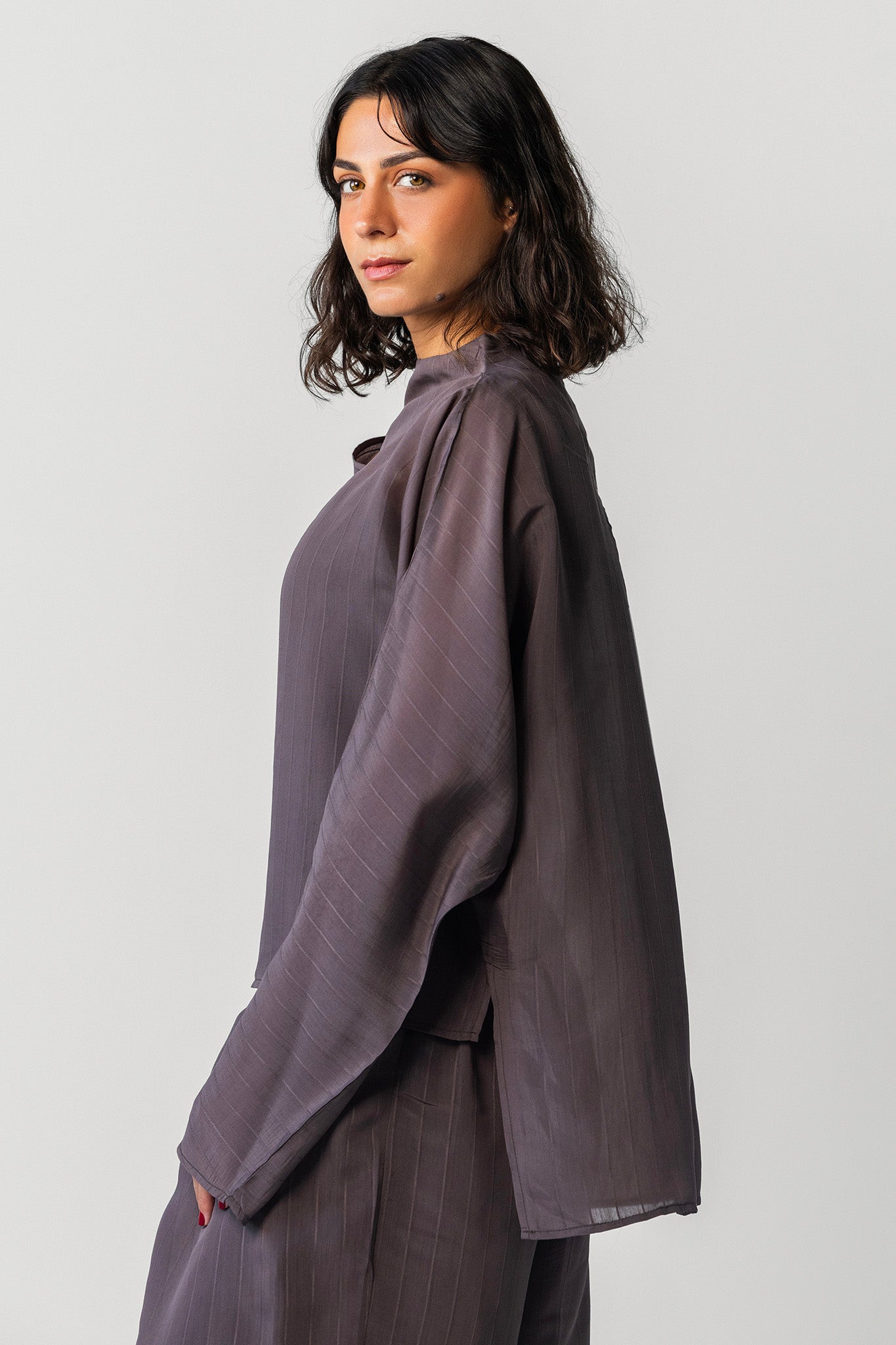 The Eclipse Drape Top brown
