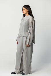 The Eclipse Drape Top grey