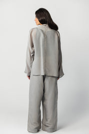 The Eclipse Drape Top grey