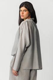 The Eclipse Drape Top grey