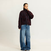 The double take jacket dark red